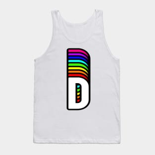 Rainbow Letter, D Tank Top